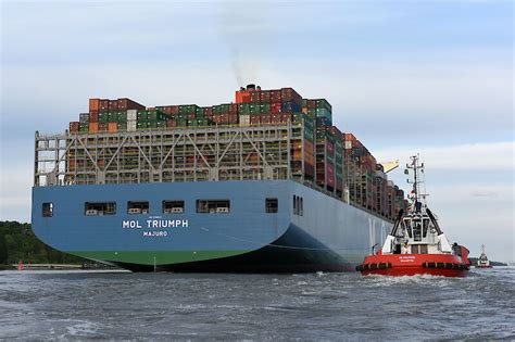 Port of Hamburg | MOL TRIUMPH arrives punctually and with ease in Hamburg