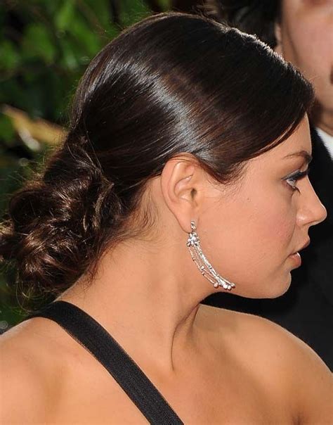 Mila Kunis Hair & Makeup at 2012 Golden Globe Awards | Glamorous hair, Straight hairstyles, Hair ...