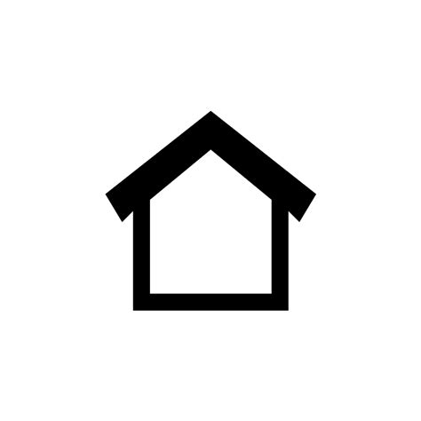 Home Empty Vector SVG Icon - SVG Repo