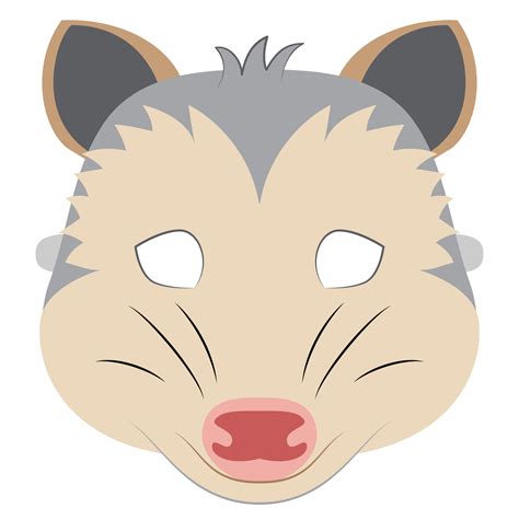 Possum Mask Template | Free Printable Papercraft Templates