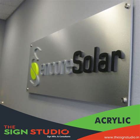 THE SIGN STUDIO manufactures Acrylic signboard, indoor and Outdoor ...