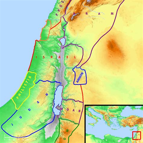 Bible Map: Israel