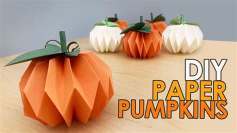 DIY Paper Pumpkin | How to Make a Paper Pumpkin | Paper Crafts 3D Pumpkin