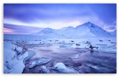 Download Scotland Highlands Winter Landscape UltraHD Wallpaper ...