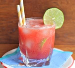 Limonada de Sandía (Watermelon Limeade) - My Colombian Recipes