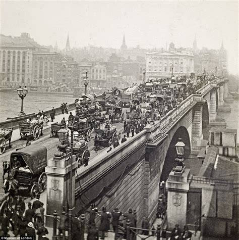 The story of London's bridges: Fascinating photographs reveal how the structures transformed the ...