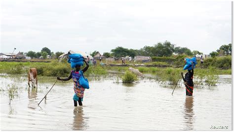 Floods in South Sudan affecting nearly a million people - year's worth of rain falls in weeks ...