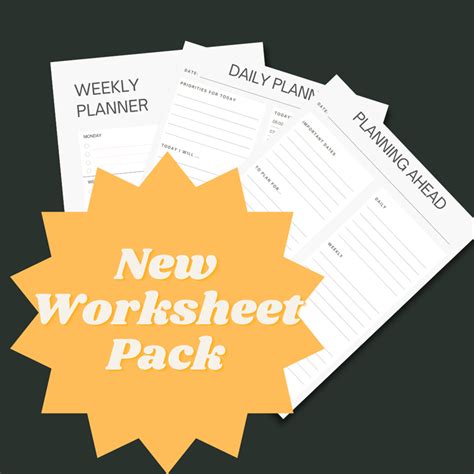 Planning Ahead Worksheets - LynnTheory's Ko-fi Shop - Ko-fi ️ Where ...