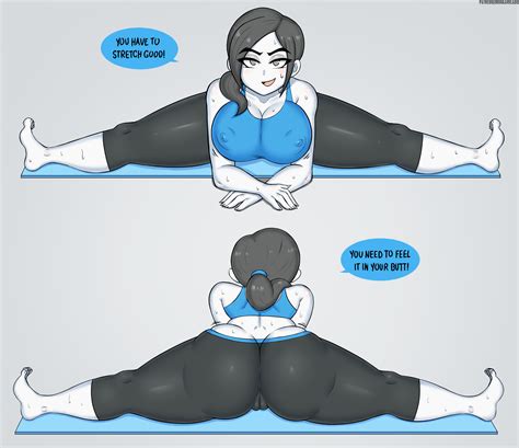 Wii fit trainer streching by Drawname on DeviantArt