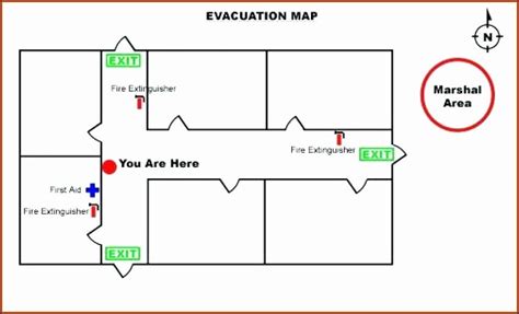 Emergency Exit Map Template Free Map : Resume Examples