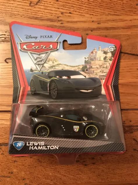 MATTEL DISNEY PIXAR Cars 2 LEWIS HAMILTON #24 Car 1:55 Scale EUR 10,96 ...