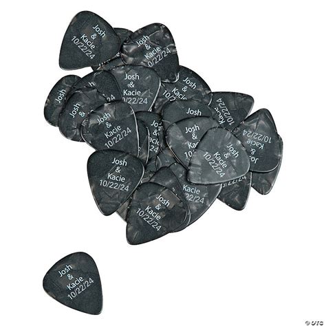 Personalized Black Guitar Picks | Oriental Trading