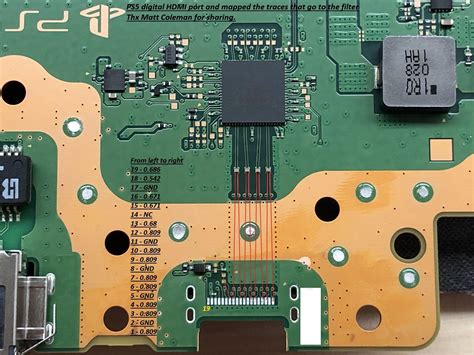 PS5 digital HDMI port and mapped the traces that go to the filter. | GBAtemp.net - The ...