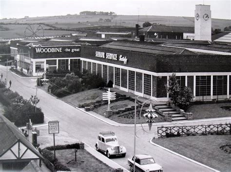 The industrial origins of the buildings at Butlin's Filey Holiday Camp are clear in this 1962 ...