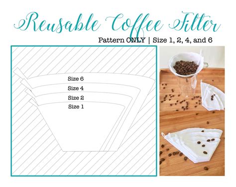 DIY reusable coffee filters | Pattern | Coffee filters, Reusable coffee ...