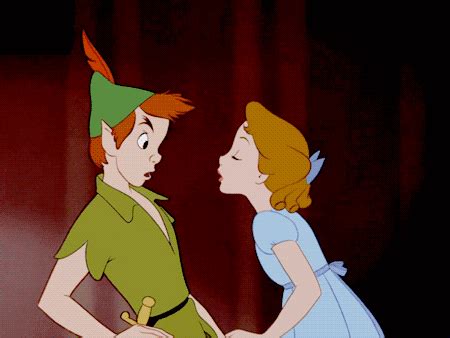 Disney Peter Pan and Wendy kiss | Peter Pan | Pinterest