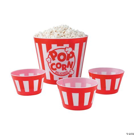 Popcorn Bowl Set | Oriental Trading