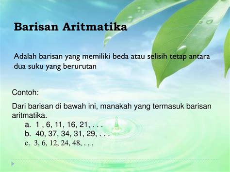 PPT - BARISAN & DERET ARITMATIKA PowerPoint Presentation, free download ...