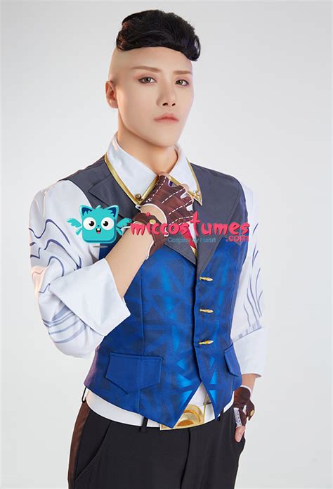 Valorant Chamber Cosplay Costume Shirt Vest Pants Set with Belt ...