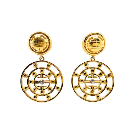 Vintage Givenchy Logo Earrings | Jennifer Gibson Jewellery