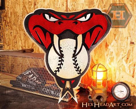 Arizona Diamondbacks Mascot 3D Metal Artwork – Hex Head Art | Metal artwork, 3d metal wall art ...