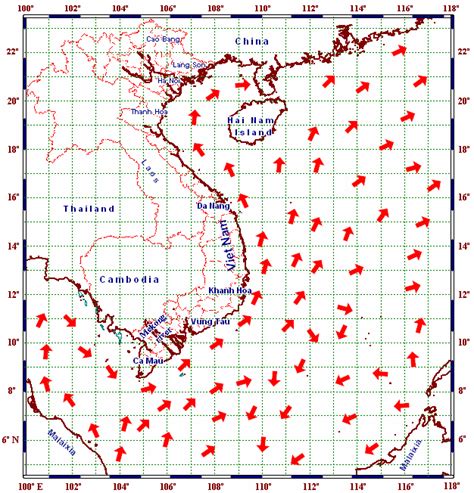 Surface current circulations on the South China Sea in June (left) and... | Download Scientific ...