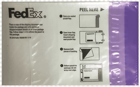 Fedex Shipping Label Pouch - Amazon Com Shipping Label Pouch Packing List Envelope Clear White ...