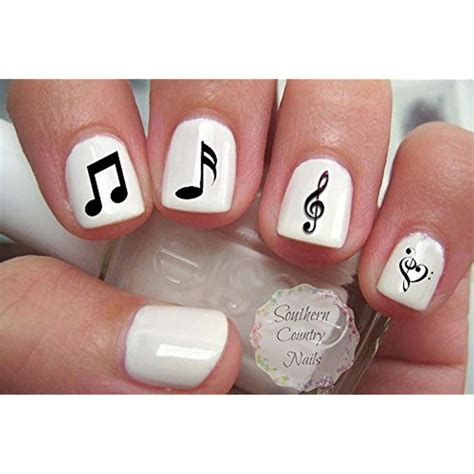 Music Note Nail Decal Musical Notes Nail Design -- Want to know more, click on the image. (This ...