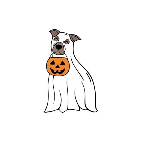 Halloween Ghost Dog SVG Clipart Design - Apex