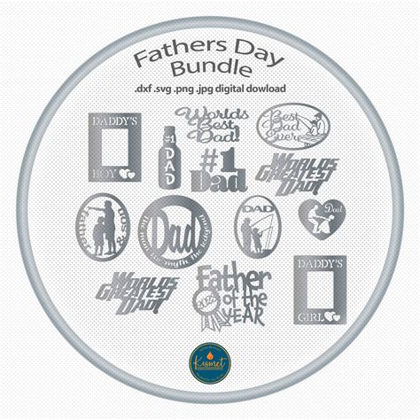 Fathers cut file bundle for plasma cutting, dad wall art cut files for ...