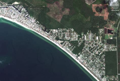 Satellite Imagery: Hurricane Michael Aftermath in Mexico Beach, Florida ...