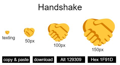 "Handshake": Emoji and Codes