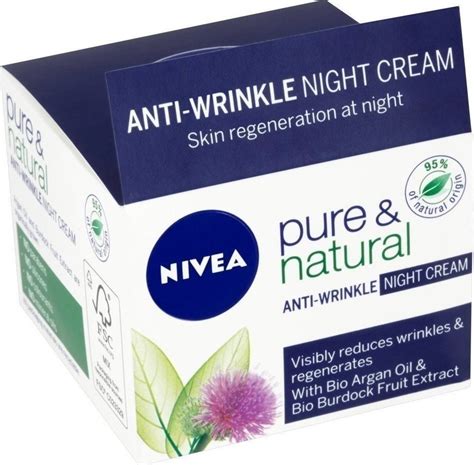 Αντιρυτιδική Κρέμα Νύχτός 50ml Nivea Pure & Natural Anti Wrinkle Night ...