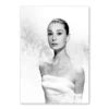 Audrey Hepburn Black White Retro Canvas Art Frameless Nordic Wall Decor OutletTrends.com Free ...