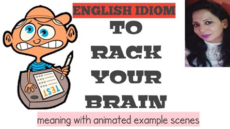 English idiom : To rack your brain(s) | Speak English fluently - YouTube