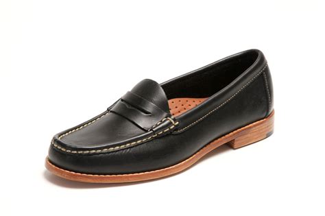 Women Black Penny Loafer | Handsewn Company