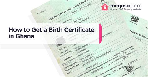 How To Get A Birth Certificate In Ghana - Meqasa Blog