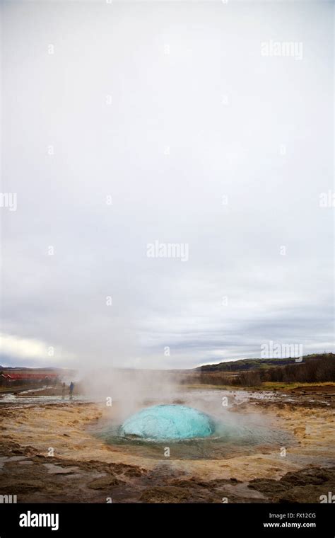 Iceland 2015 winter vacation geyser Stock Photo - Alamy