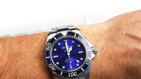 Certina DS Action Diver Automatic Blue Men's Dive Watch Review - ShamusReviews.com