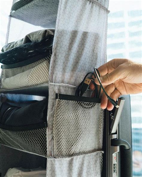 solgaard's lifepack suitcase is a 6-pocket carry-on closet