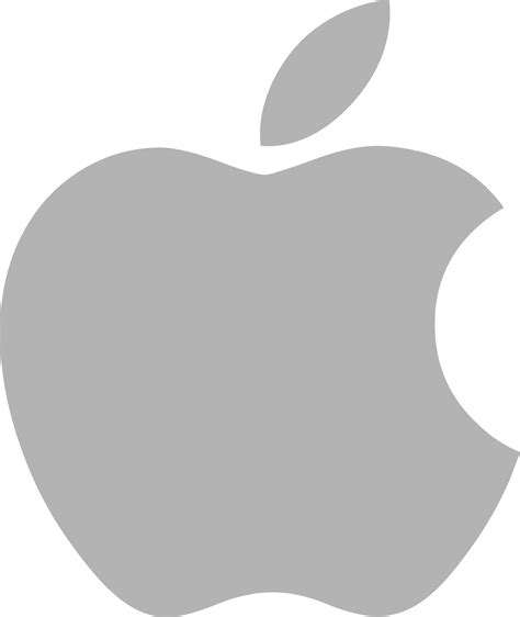 Apple Logo Silver Png - Free Logo Image