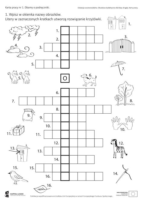 2klasa polski | Sports crossword, Puzzles for kids, Crossword