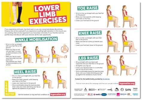 Simple lower limb exercises to keep lower legs and feet healthy