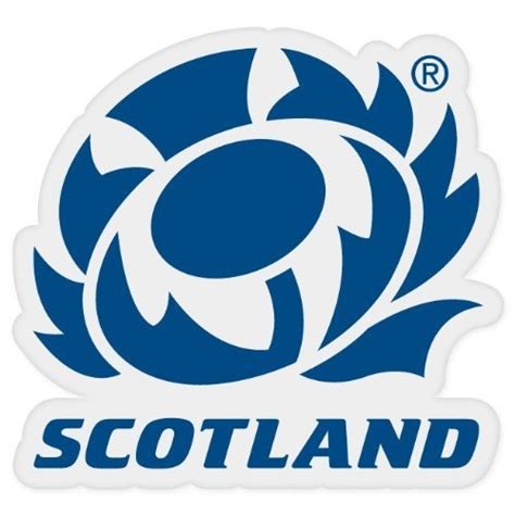 Scotland national rugby union team car bumper sticker window decal 4" x ...