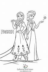 Frozen Coloring Pages FREE 2025  And Learn sketch template