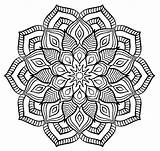 Mandala big Flower  Mandalas Adult Coloring Pages sketch template