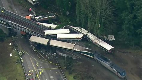 Train derailment: Amtrak train falls off bridge six months after funding cut | Herald Sun