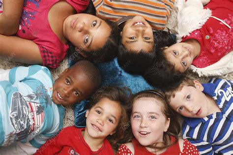 Multiracial group of children - Stock Image - C047/1064 - Science Photo ...