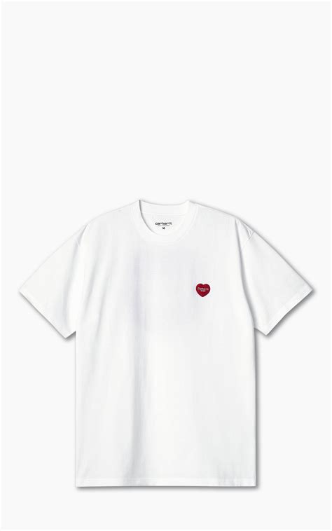 Carhartt WIP S/S Double Heart T-Shirt White | Cultizm