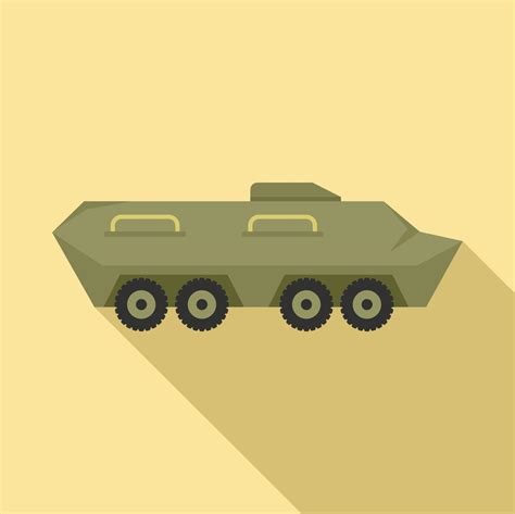 Military tank icon, flat style 14540721 Vector Art at Vecteezy